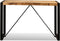 vidaXL - Eettafel - 120 - cm - massief - ruw - mangohout