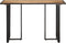 vidaXL - Eettafel - 120 - cm - ruw - mangohout