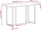 vidaXL - Eettafel - 120 - cm - ruw - mangohout