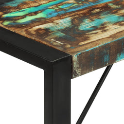 vidaXL - Eettafel - 120x55x76 - cm - massief - gerecycled - hout