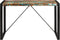 vidaXL - Eettafel - 120x55x76 - cm - massief - gerecycled - hout