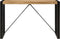 vidaXL - Eettafel - 120x55x76 - cm - massief - ruw - mangohout