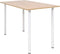 vidaXL - Eettafel - 120x60x73 - cm - eikenkleur - en - wit