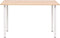 vidaXL - Eettafel - 120x60x73 - cm - eikenkleur - en - wit