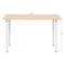 vidaXL - Eettafel - 120x60x73 - cm - eikenkleur - en - wit