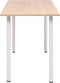 vidaXL - Eettafel - 120x60x73 - cm - eikenkleur - en - wit