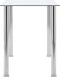 vidaXL - Eettafel - 120x60x75 - cm - gehard - glas - transparant