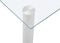 vidaXL - Eettafel - 120x60x75 - cm - gehard - glas - transparant