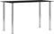 vidaXL - Eettafel - 120x60x75 - cm - gehard - glas - zwart