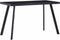 vidaXL - Eettafel - 120x60x75 - cm - gehard - glas - zwart