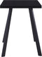 vidaXL - Eettafel - 120x60x75 - cm - gehard - glas - zwart