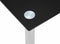 vidaXL - Eettafel - 120x60x75 - cm - gehard - glas - zwart