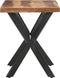 vidaXL - Eettafel - 120x60x75 - cm - massief - hout - met - honingkleurige - afwerking
