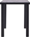 vidaXL - Eettafel - 120x60x75 - cm - MDF - zwart - en - betongrijs