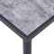 vidaXL - Eettafel - 120x60x75 - cm - MDF - zwart - en - betongrijs