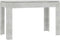 vidaXL - Eettafel - 120x60x76 - cm - bewerkt - hout - betongrijs
