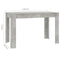 vidaXL - Eettafel - 120x60x76 - cm - bewerkt - hout - betongrijs