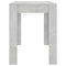 vidaXL - Eettafel - 120x60x76 - cm - bewerkt - hout - betongrijs