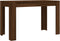vidaXL - Eettafel - 120x60x76 - cm - bewerkt - hout - bruin - eikenkleur