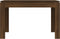 vidaXL - Eettafel - 120x60x76 - cm - bewerkt - hout - bruin - eikenkleur