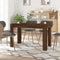 vidaXL - Eettafel - 120x60x76 - cm - bewerkt - hout - bruin - eikenkleur