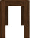 vidaXL - Eettafel - 120x60x76 - cm - bewerkt - hout - bruin - eikenkleur