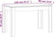 vidaXL - Eettafel - 120x60x76 - cm - bewerkt - hout - bruin - eikenkleur
