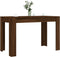 vidaXL - Eettafel - 120x60x76 - cm - bewerkt - hout - bruin - eikenkleur