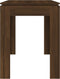 vidaXL - Eettafel - 120x60x76 - cm - bewerkt - hout - bruin - eikenkleur