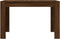 vidaXL - Eettafel - 120x60x76 - cm - bewerkt - hout - bruin - eikenkleur
