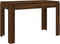 vidaXL - Eettafel - 120x60x76 - cm - bewerkt - hout - bruin - eikenkleur