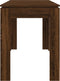 vidaXL - Eettafel - 120x60x76 - cm - bewerkt - hout - bruin - eikenkleur