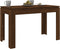 vidaXL - Eettafel - 120x60x76 - cm - bewerkt - hout - bruin - eikenkleur