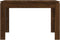 vidaXL - Eettafel - 120x60x76 - cm - bewerkt - hout - bruin - eikenkleur