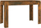 vidaXL - Eettafel - 120x60x76 - cm - bewerkt - hout - gerookt - eikenkleurig