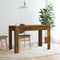 vidaXL - Eettafel - 120x60x76 - cm - bewerkt - hout - gerookt - eikenkleurig