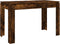 vidaXL - Eettafel - 120x60x76 - cm - bewerkt - hout - gerookt - eikenkleurig