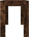 vidaXL - Eettafel - 120x60x76 - cm - bewerkt - hout - gerookt - eikenkleurig