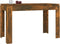vidaXL - Eettafel - 120x60x76 - cm - bewerkt - hout - gerookt - eikenkleurig