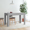 vidaXL - Eettafel - 120x60x76 - cm - bewerkt - hout - grijs - sonoma - eikenkleurig