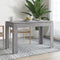 vidaXL - Eettafel - 120x60x76 - cm - bewerkt - hout - grijs - sonoma - eikenkleurig