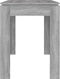 vidaXL - Eettafel - 120x60x76 - cm - bewerkt - hout - grijs - sonoma - eikenkleurig