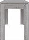 vidaXL - Eettafel - 120x60x76 - cm - bewerkt - hout - grijs - sonoma - eikenkleurig