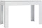 vidaXL - Eettafel - 120x60x76 - cm - bewerkt - hout - hoogglans - wit