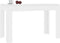 vidaXL - Eettafel - 120x60x76 - cm - bewerkt - hout - hoogglans - wit
