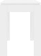 vidaXL - Eettafel - 120x60x76 - cm - bewerkt - hout - hoogglans - wit