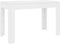 vidaXL - Eettafel - 120x60x76 - cm - bewerkt - hout - hoogglans - wit