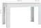 vidaXL - Eettafel - 120x60x76 - cm - bewerkt - hout - hoogglans - wit