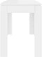 vidaXL - Eettafel - 120x60x76 - cm - bewerkt - hout - hoogglans - wit