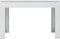 vidaXL - Eettafel - 120x60x76 - cm - bewerkt - hout - hoogglans - wit
